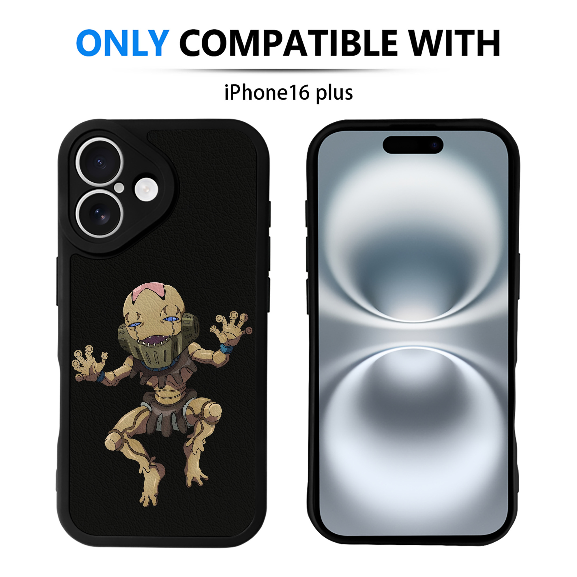 （画像用） ジョジョの奇妙な冒険 JoJo's Bizarre Adventure 【iPhone 16シリーズ対応】シリコンスマホケース（レザー調） 材質：シリコン